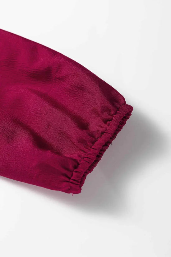 Burgundy Long Sleeve Tiered Maxi Dress