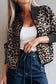 Khaki Leopard Crop Jacket