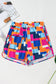 Rose GeoWave Swim Shorts - Fashionfitz