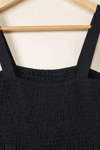 Smocked Wide Leg Jumpsuit - Fashionfitz