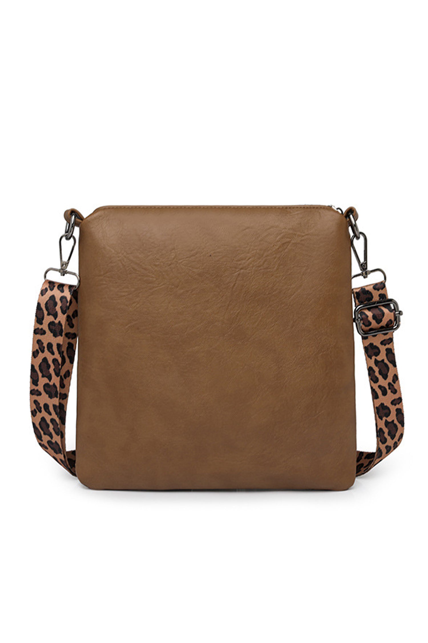 Leopard Contrast PU Leather Mini Shoulder Bag Women UK