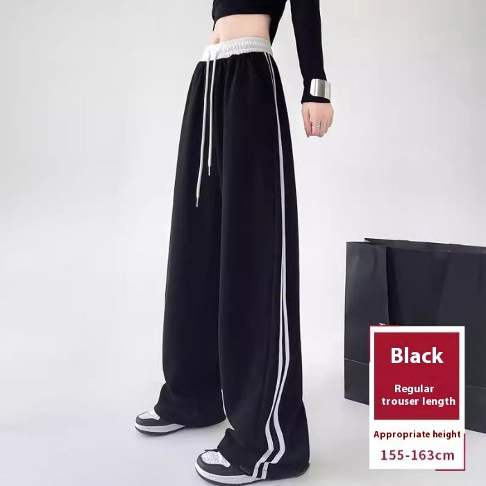 Wide leg sweatpants women UK — light grey colourway