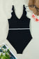 Ruffled One Piece Swimsuit - Fashionfitz