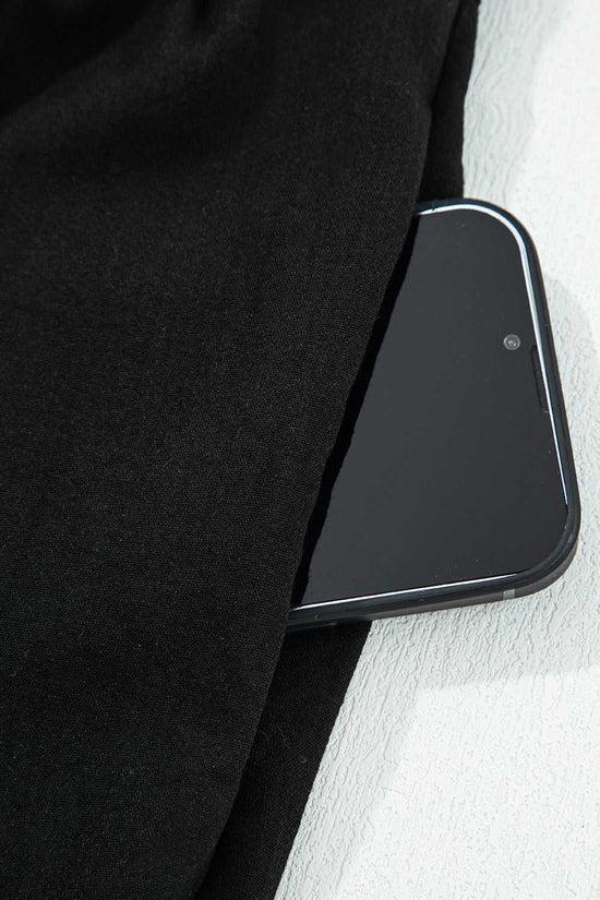 Stitch Detail Tiered V Neck Dress