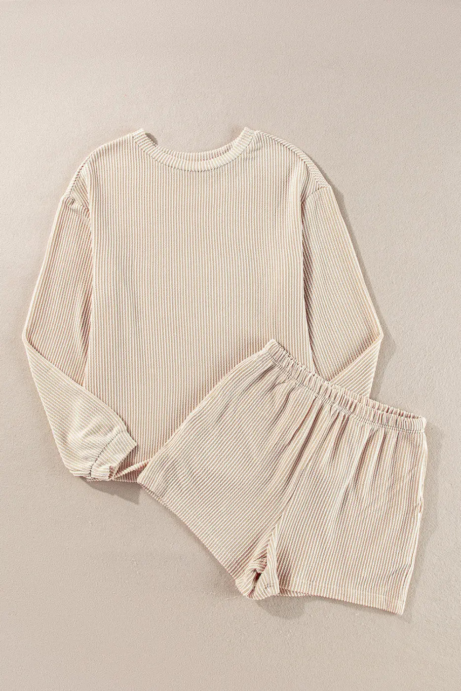 Chic corded lounge ensemble - style & comfort