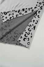 Leopard High Neck Oversized Sweater