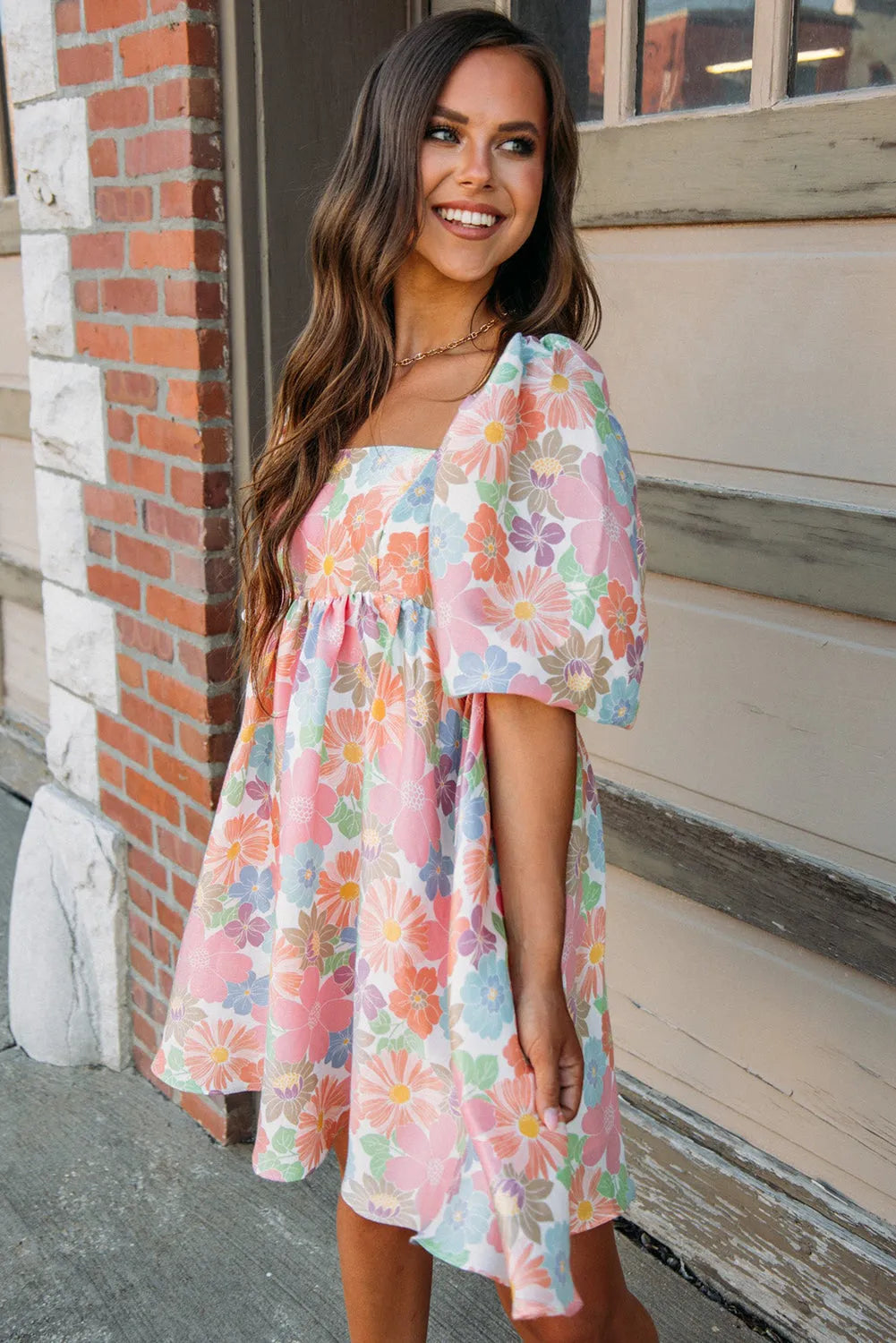 Summer Floral Babydoll Dress - Fashionfitz