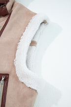 Women’s Sherpa Lined Suede Vest