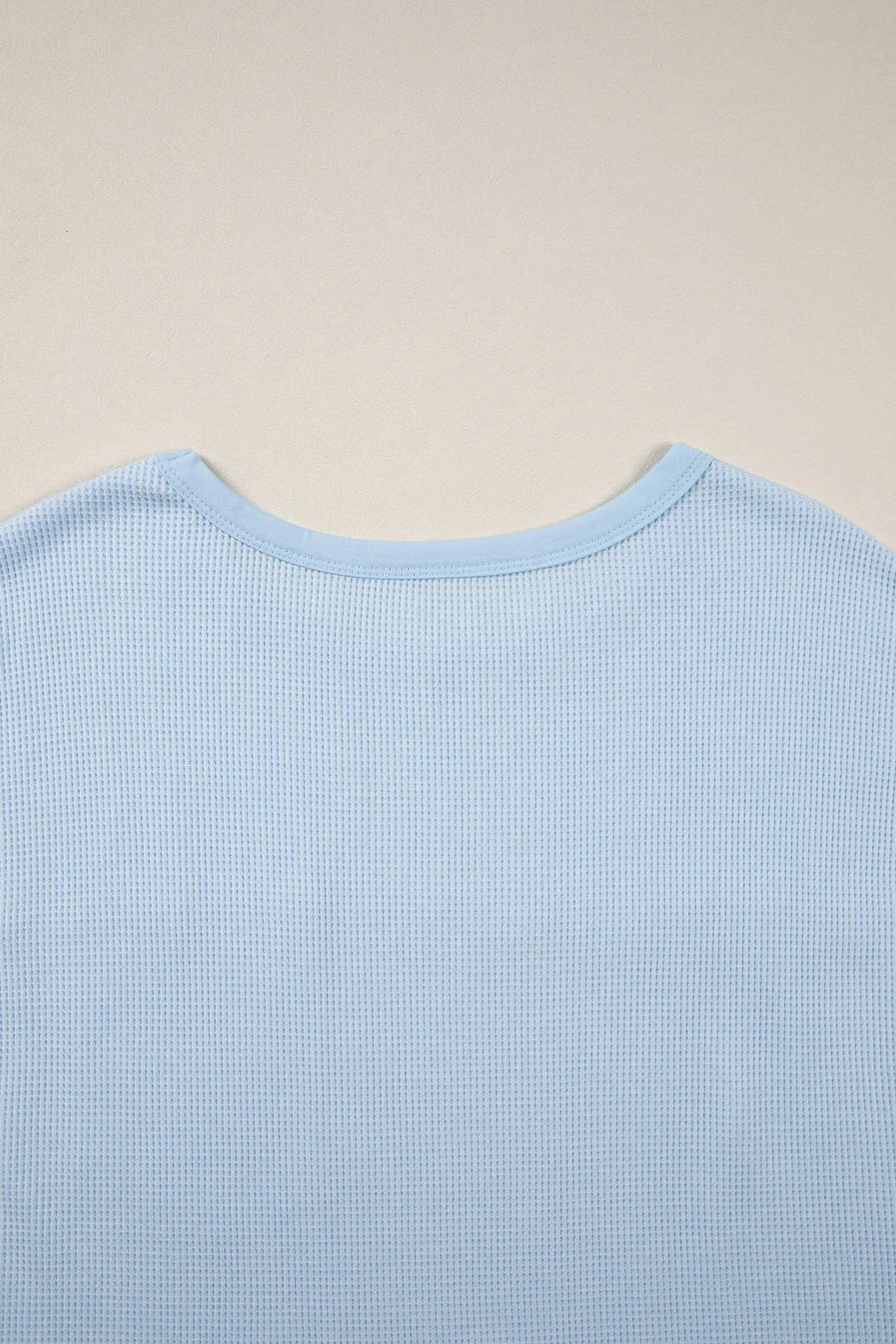 Waffle patchwork sleeveless top raw seam chest pocket round neck casual tank tops