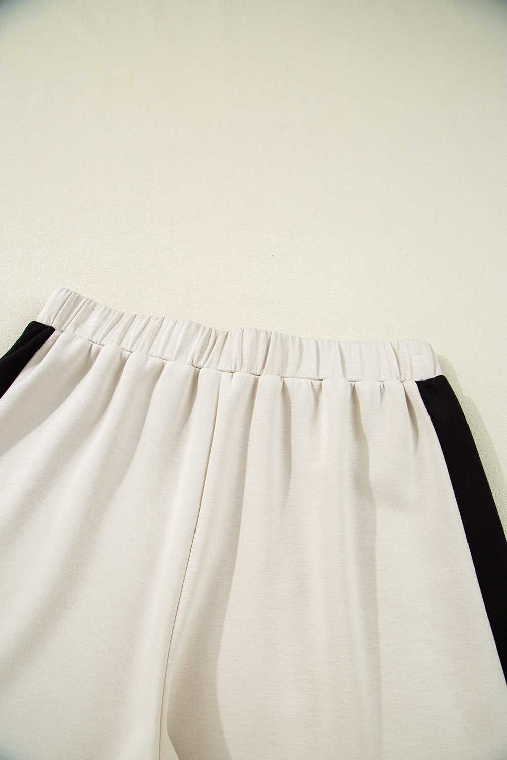 Contrast Zipped T-Shirt and Short Set