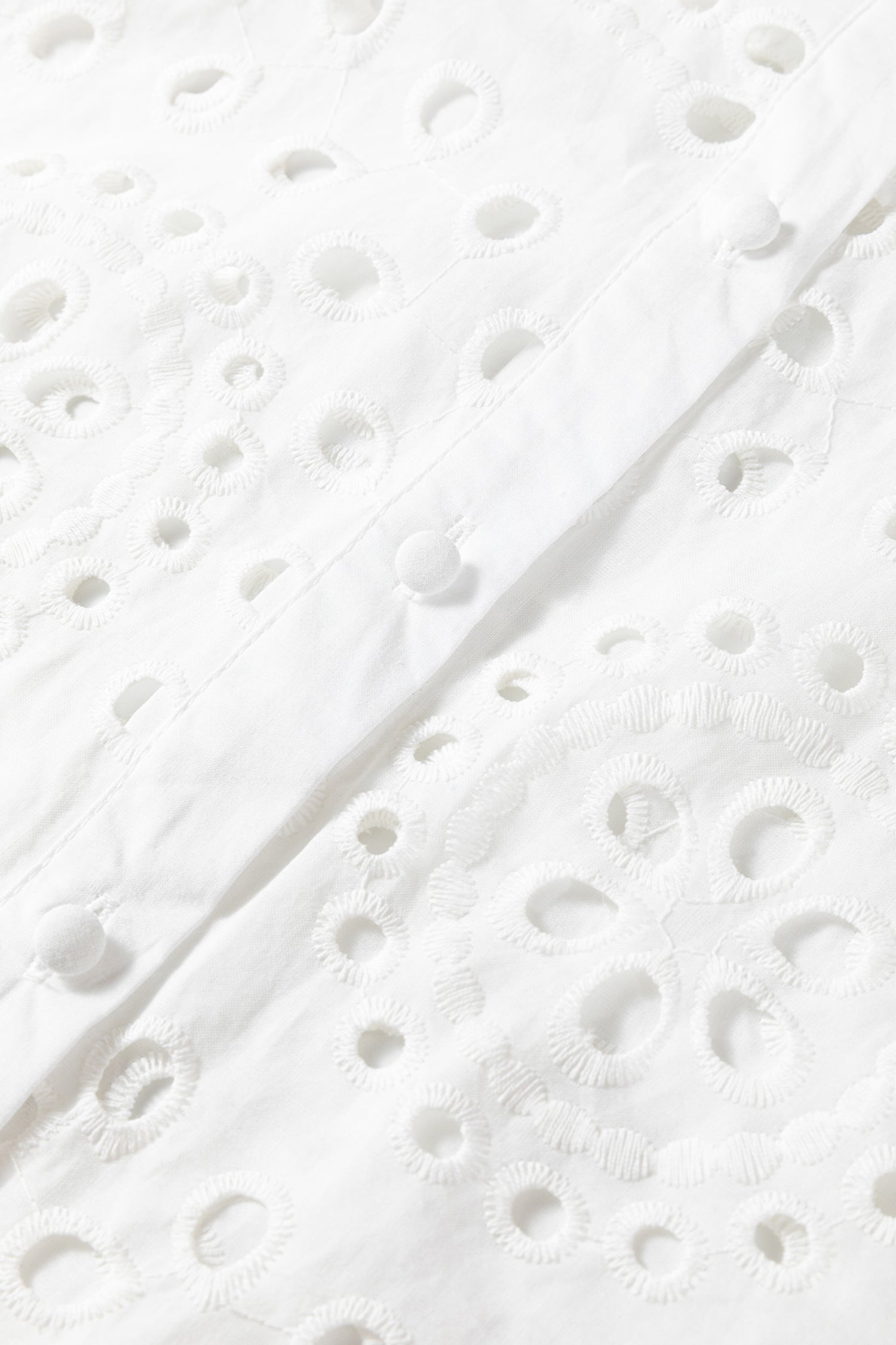 White Cutwork Embroidered Crop Top