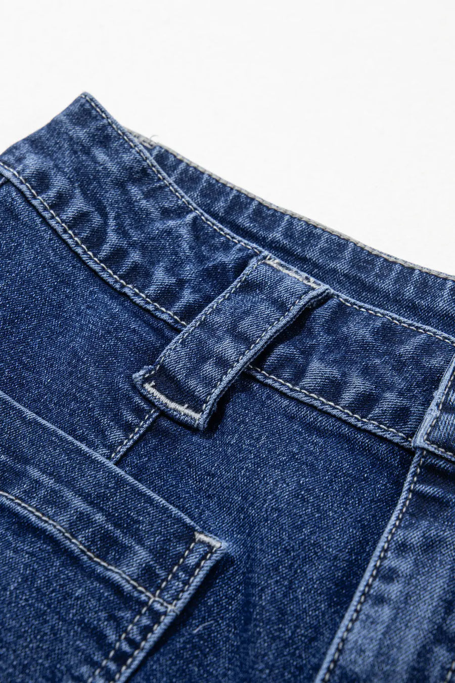 Nautical breeze wide-cut jeans - high waist wide leg durable denim