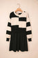 Monochrome Knit Dress