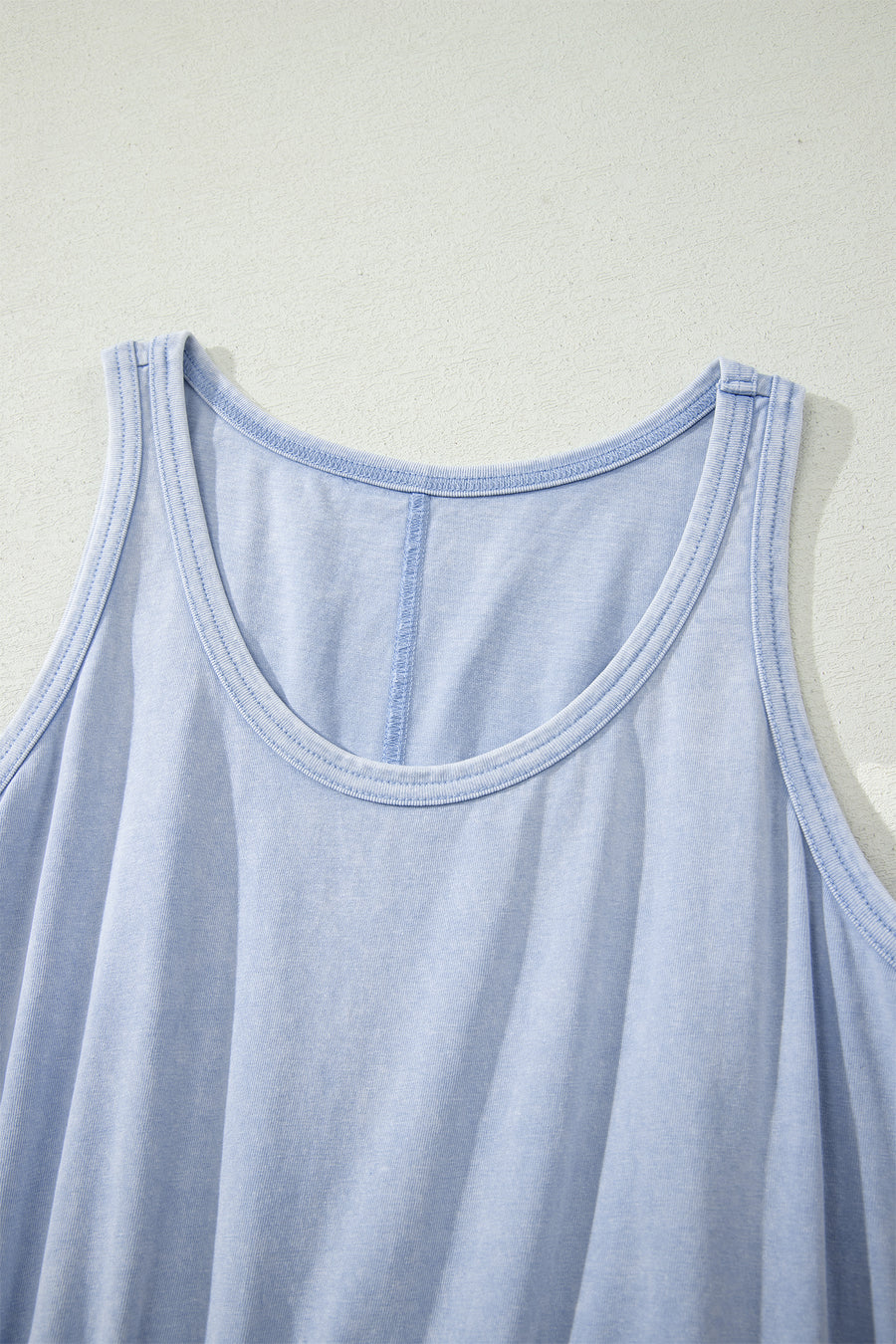 Smoke Gray Mineral Wash Sleeveless Mini Dress Women UK — angled third option | Fashionfitz UK