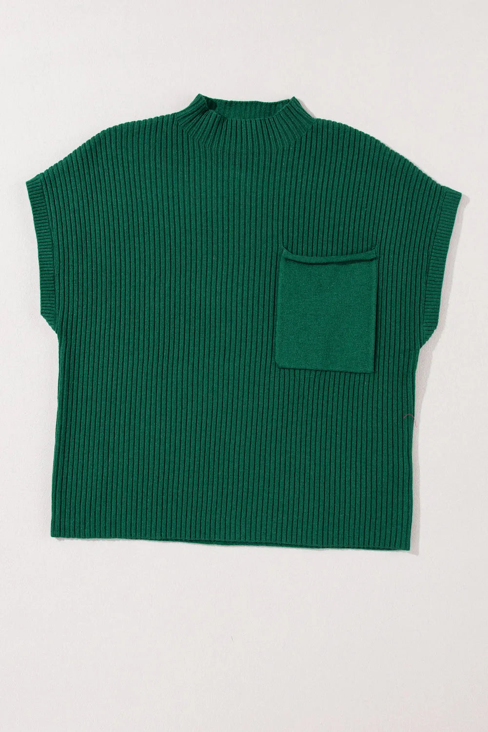 Ribbed Knit Short Sleeve Sweater – Soft & Stylish