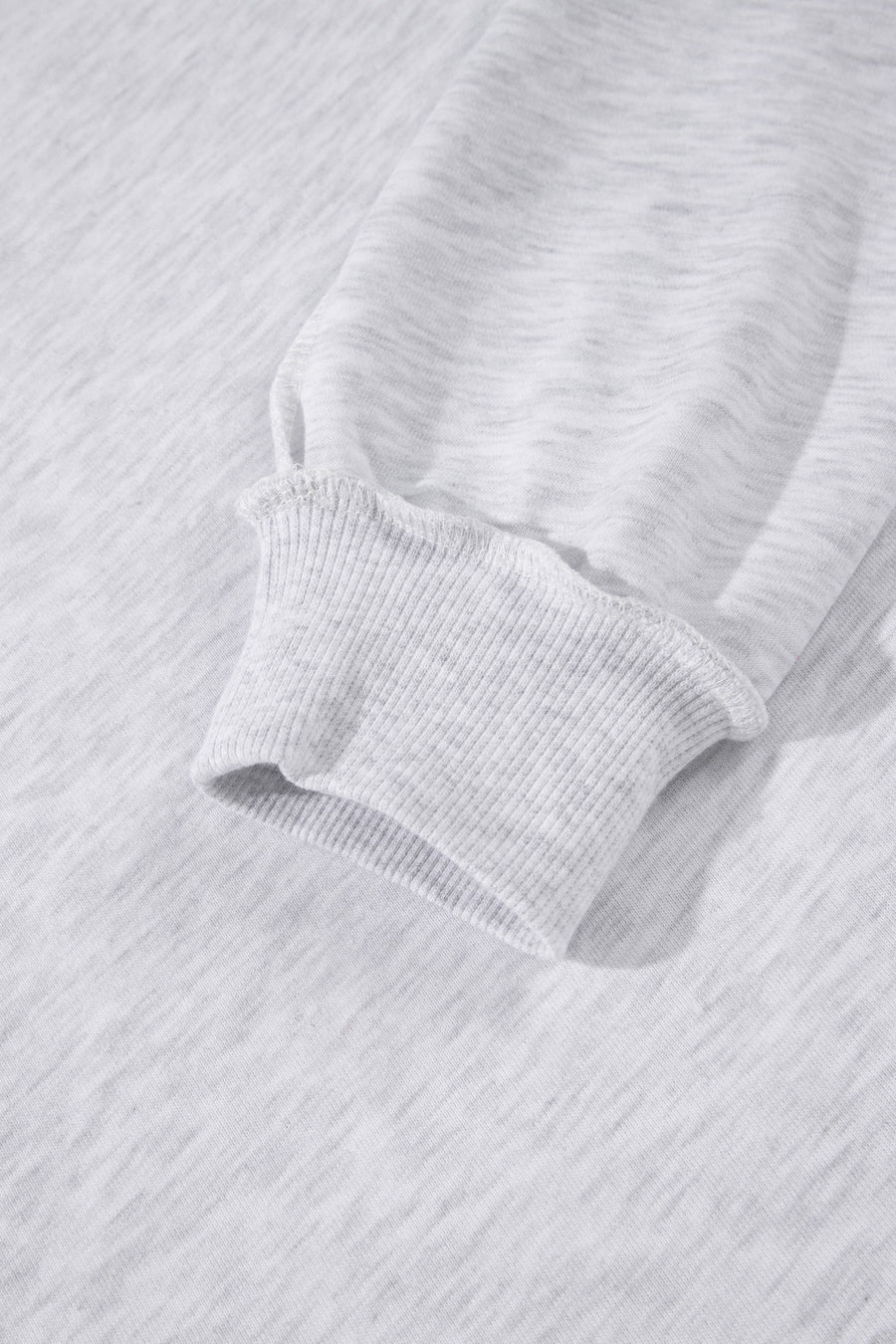 Light Grey Polka Dot Slogan High Neck Baggy Sweatshirt