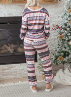 Women's Christmas Comfort Lounge Set in Black