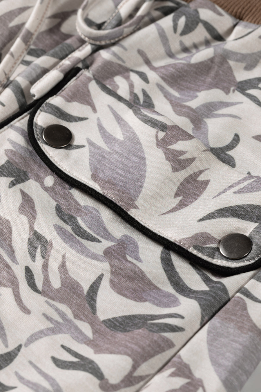 Camo Drawstring Contrast Waistband Cargo Barrel Pants Women UK