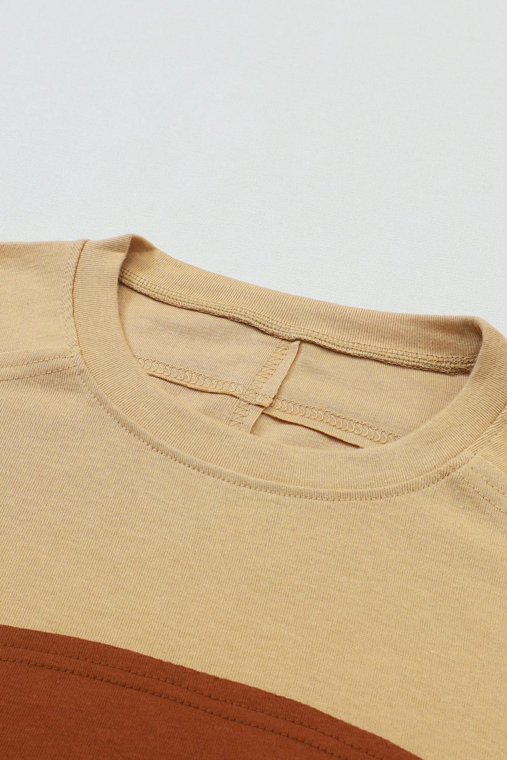 Green Colorblock Bishop Sleeve Top - Striped Casual Chic