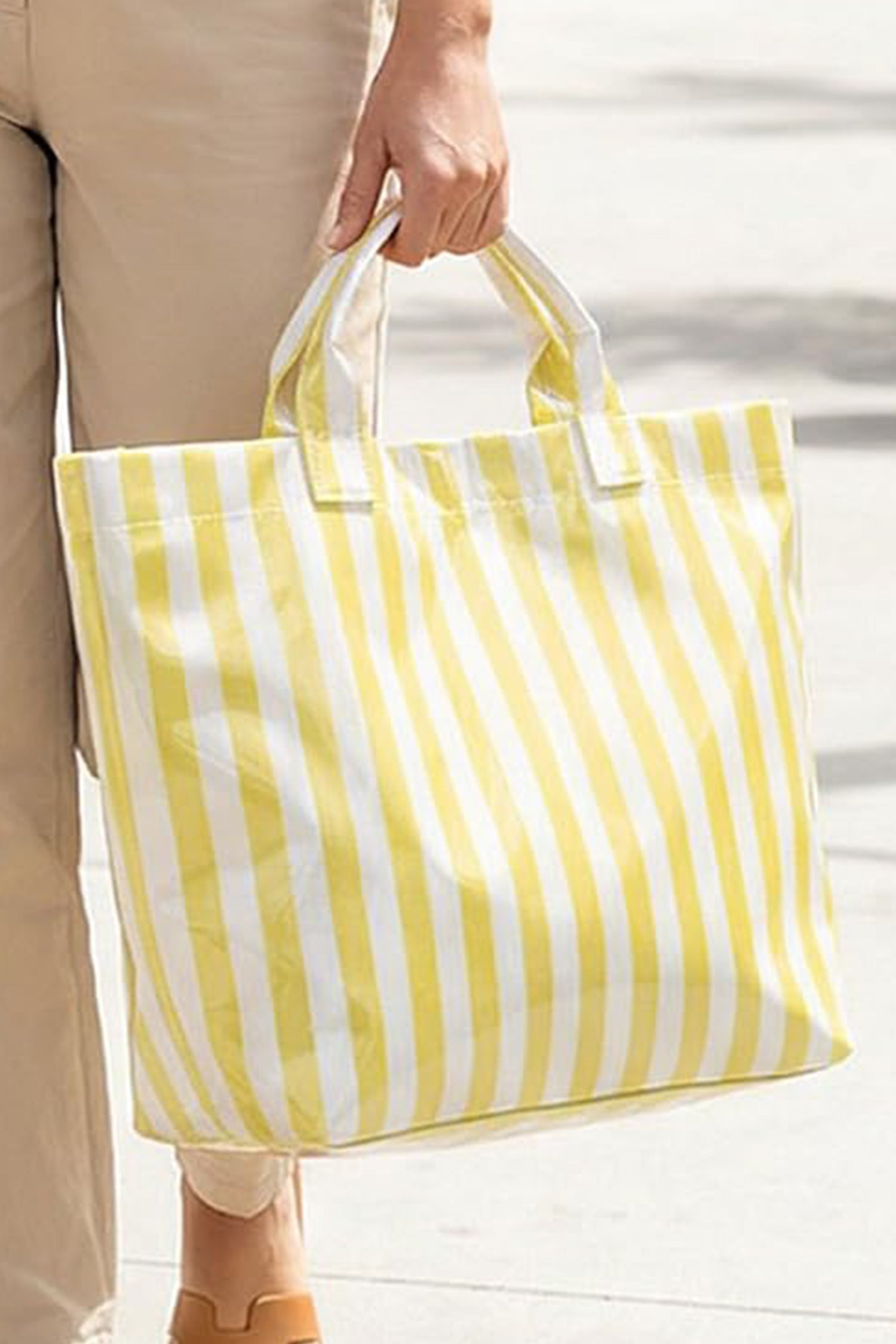 Rainbow Glossy Striped Vinyl Large Tote Bag Women UK