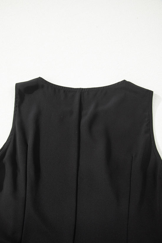 Black Lace Maxi Dress | Sleeveless Floral Lace Dress