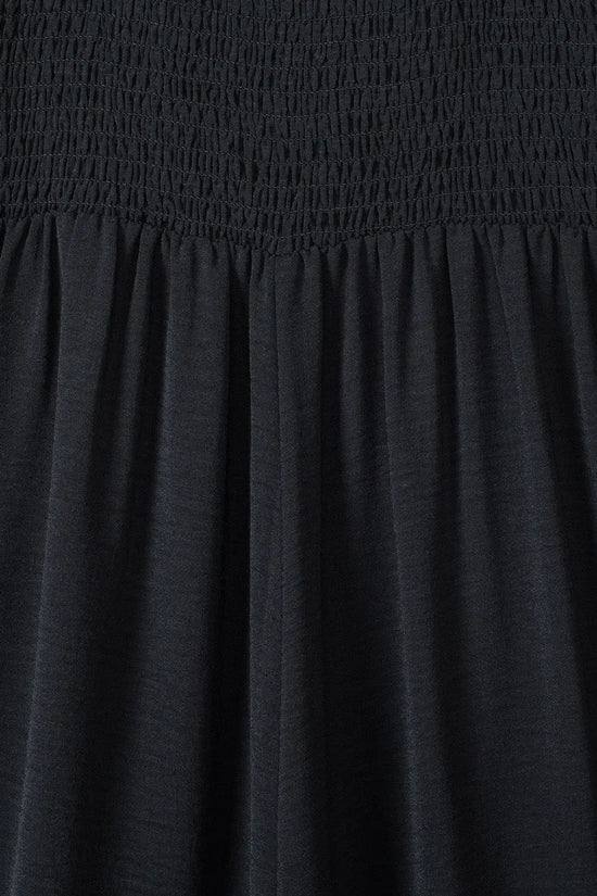 Smocked Wide Leg Jumpsuit - Fashionfitz