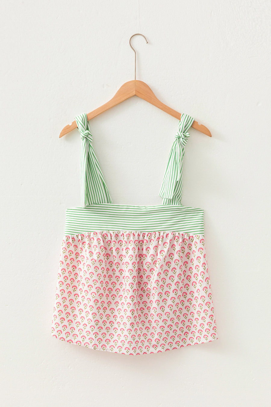 Printed Knot Strap Babydoll Tank Top Women UK