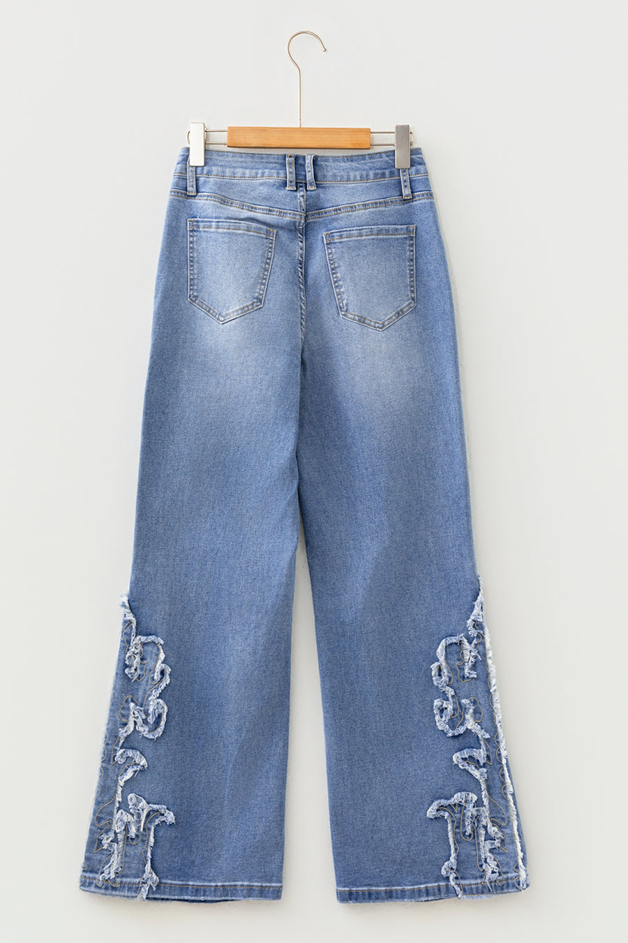 Ashleigh Blue Embroidered Western Flare Leg Jeans