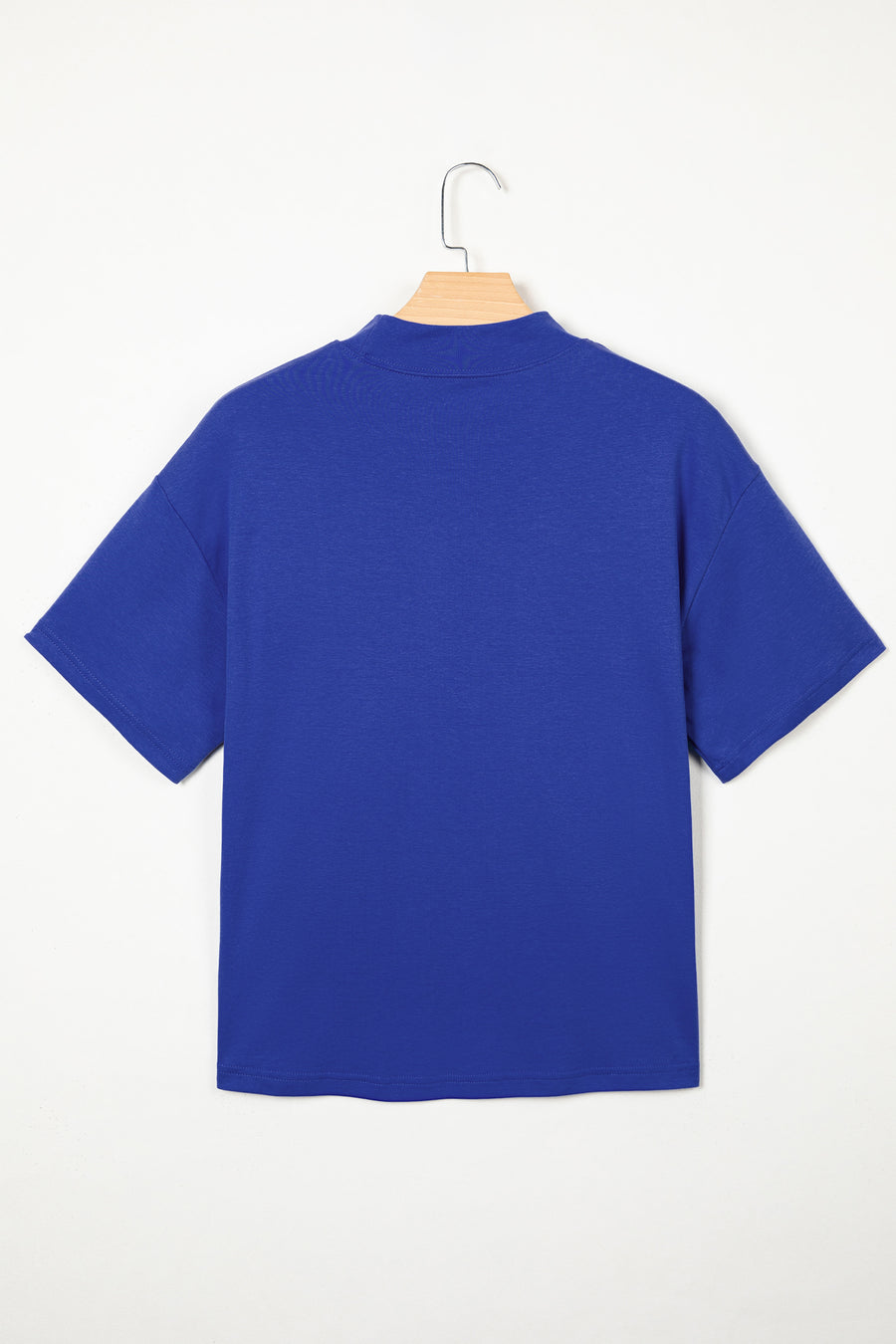 Solid Colour Oversized High Neck Tee Women UK