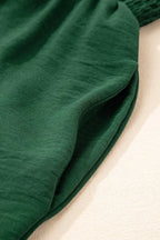 Smocked Wide Leg Jumpsuit - Fashionfitz