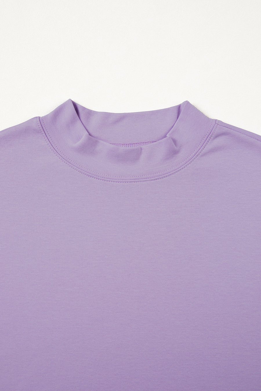 Solid Colour Oversized High Neck Tee Women UK