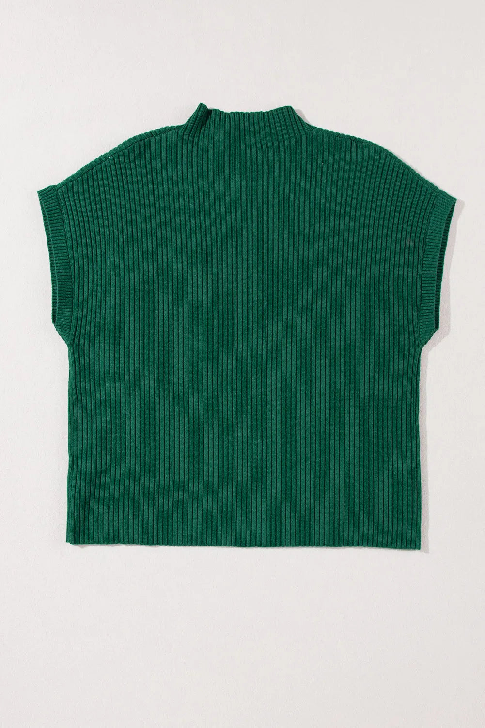 Ribbed Knit Short Sleeve Sweater – Soft & Stylish
