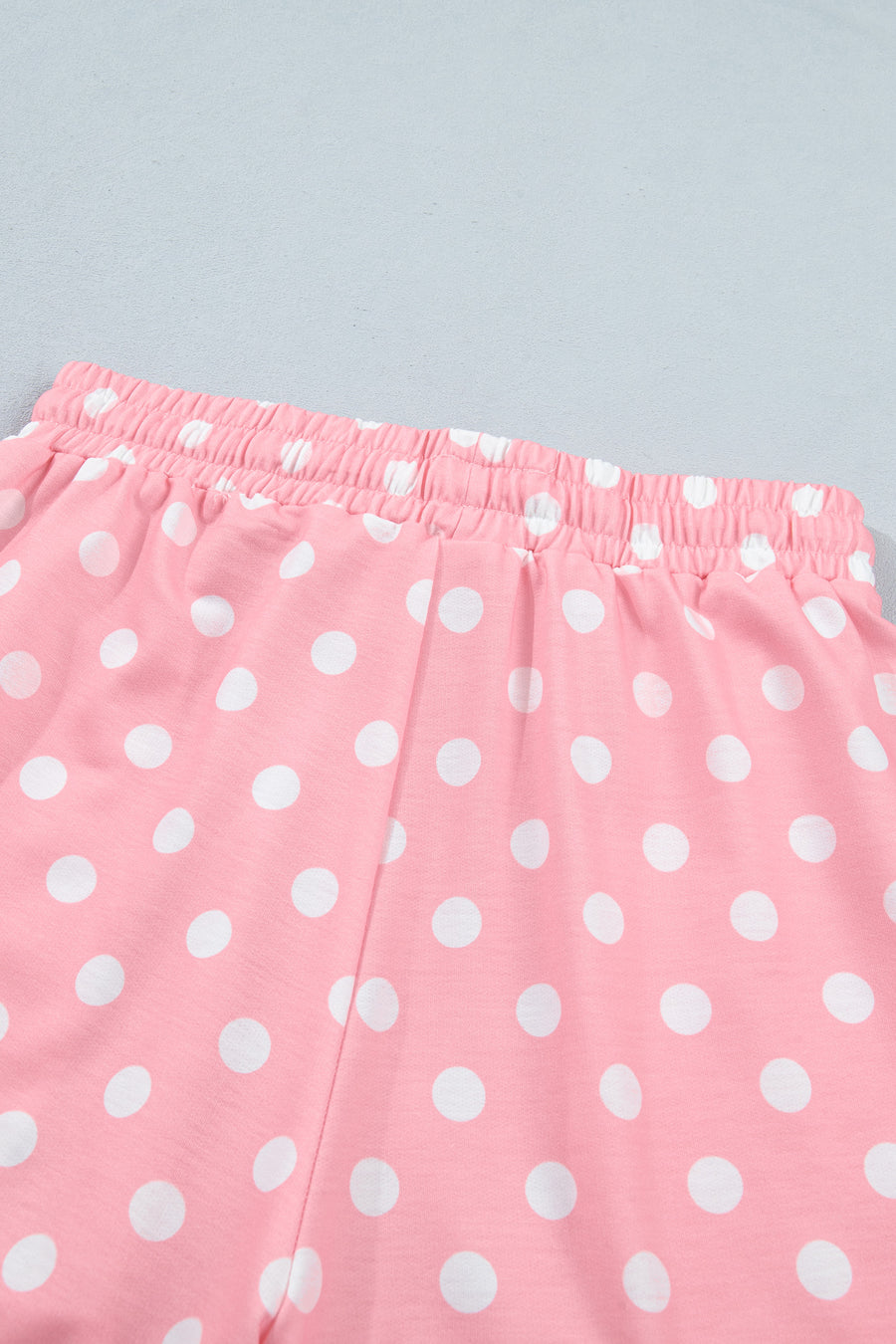 Polka Dot Oversized Top & Drawstring Shorts Set Women UK — styled flat lay | Fashionfitz UK