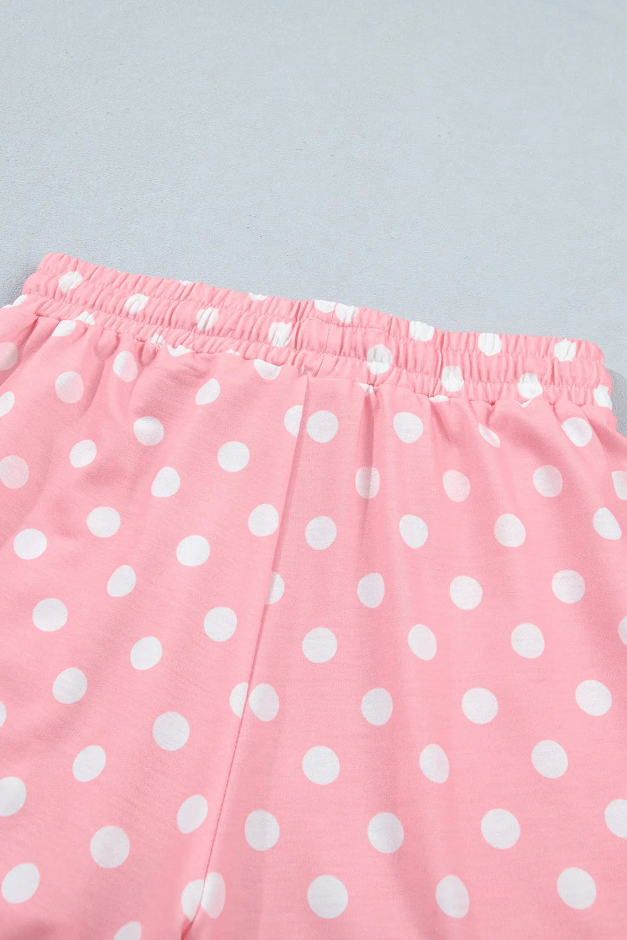 Polka Dot Oversized Top & Drawstring Shorts Set Women UK — styled flat lay | Fashionfitz UK
