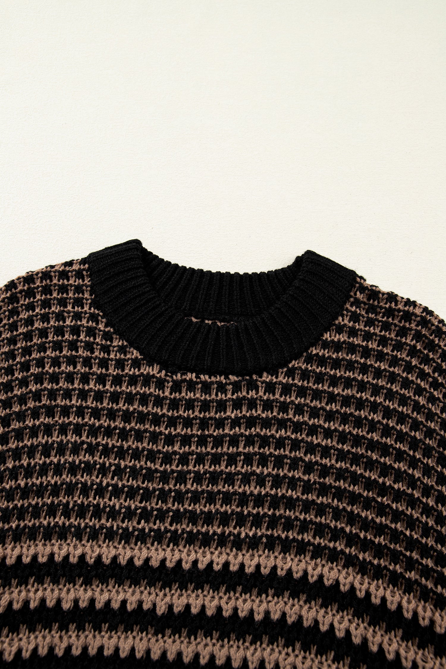 Striped Soft‑Knit Slouchy Jumper