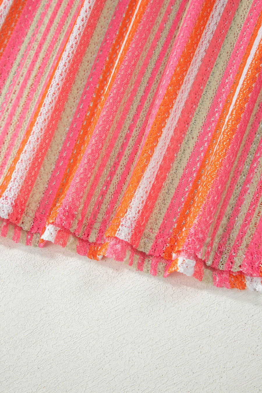 Women’s striped ruffle strap ribbon knot boho maxi dress dresses