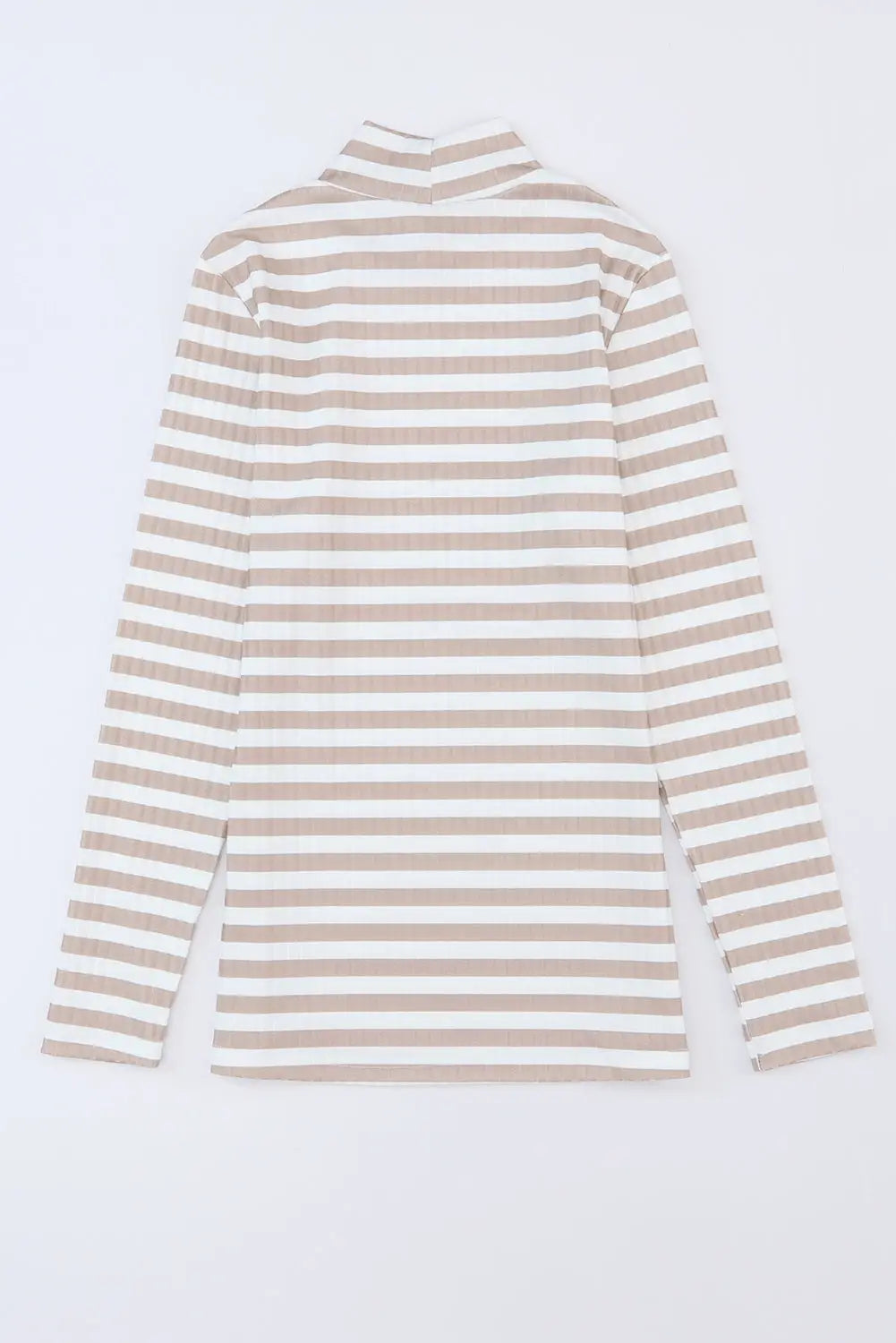 Striped textured knit long sleeve tee clothing tops