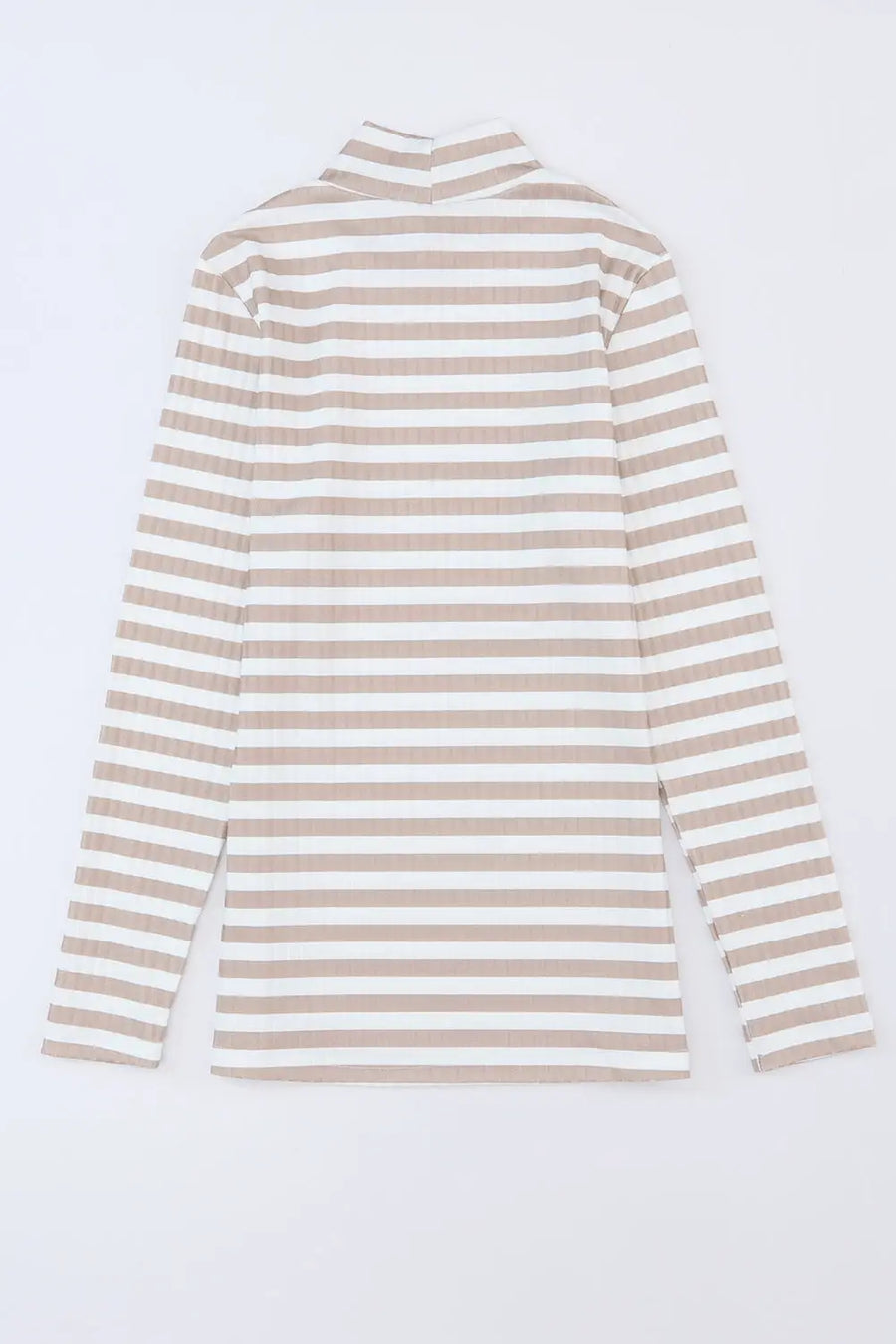 Striped textured knit long sleeve tee clothing tops