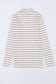 Striped Textured Knit Long Sleeve Tee
