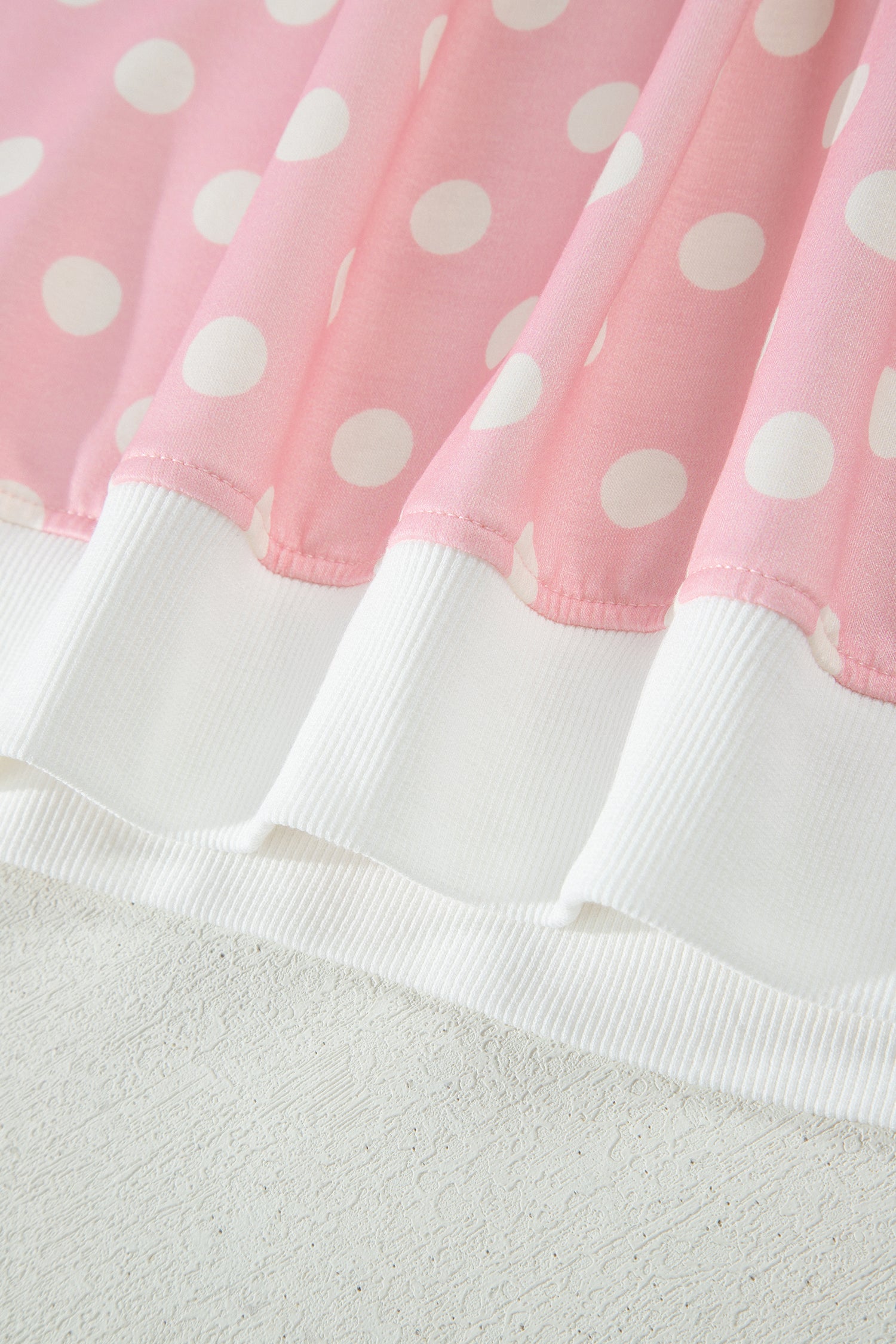Polka Dot Mock Neck Short Sleeve Top & Shift Trousers Co-Ord Set