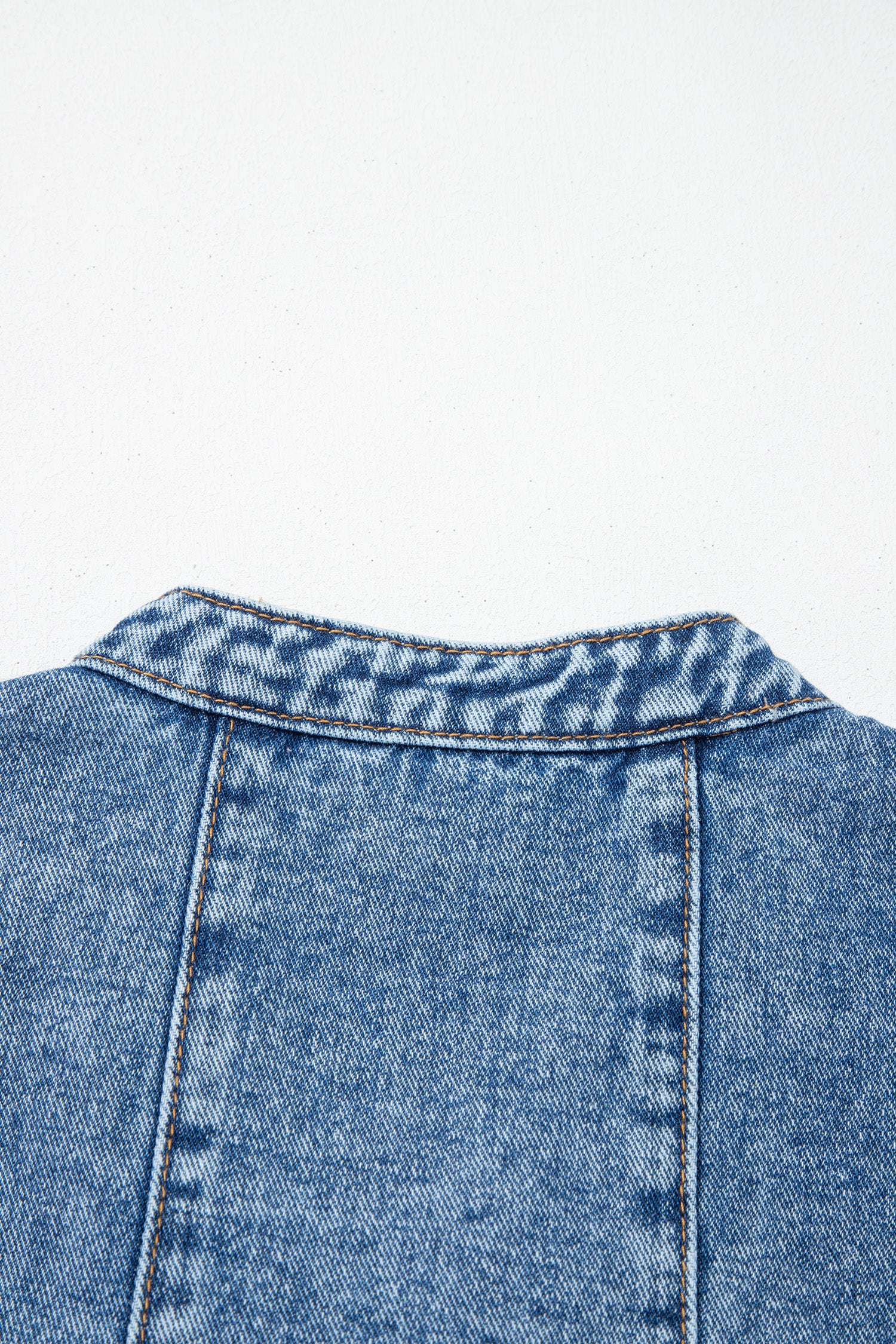 Western Belt Sleeveless Denim Dress