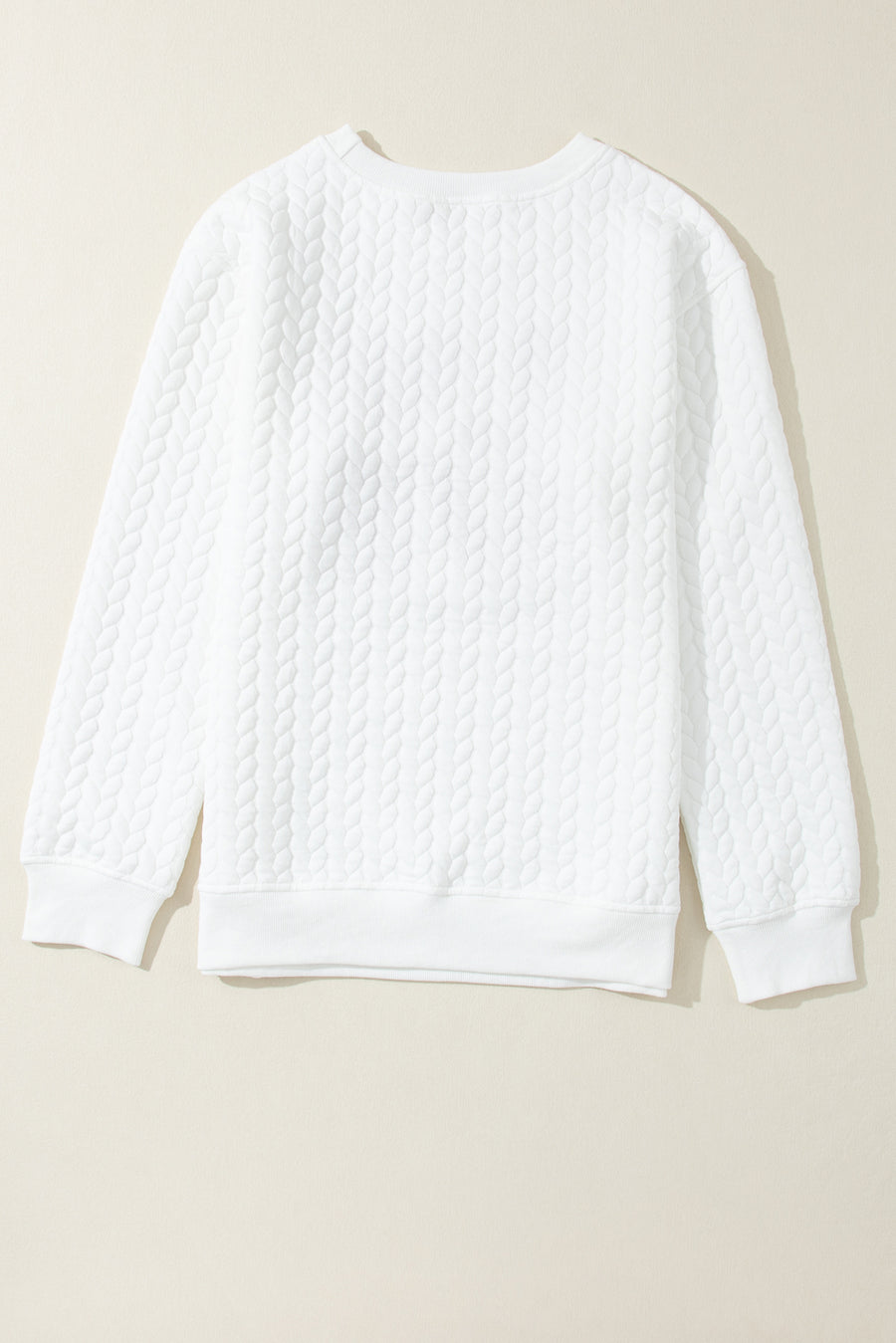Chenille Cable Knit Slogan Sweatshirt Women UK
