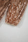 Glimmer Goddess Mini – Gold Sequin Cutout Dress