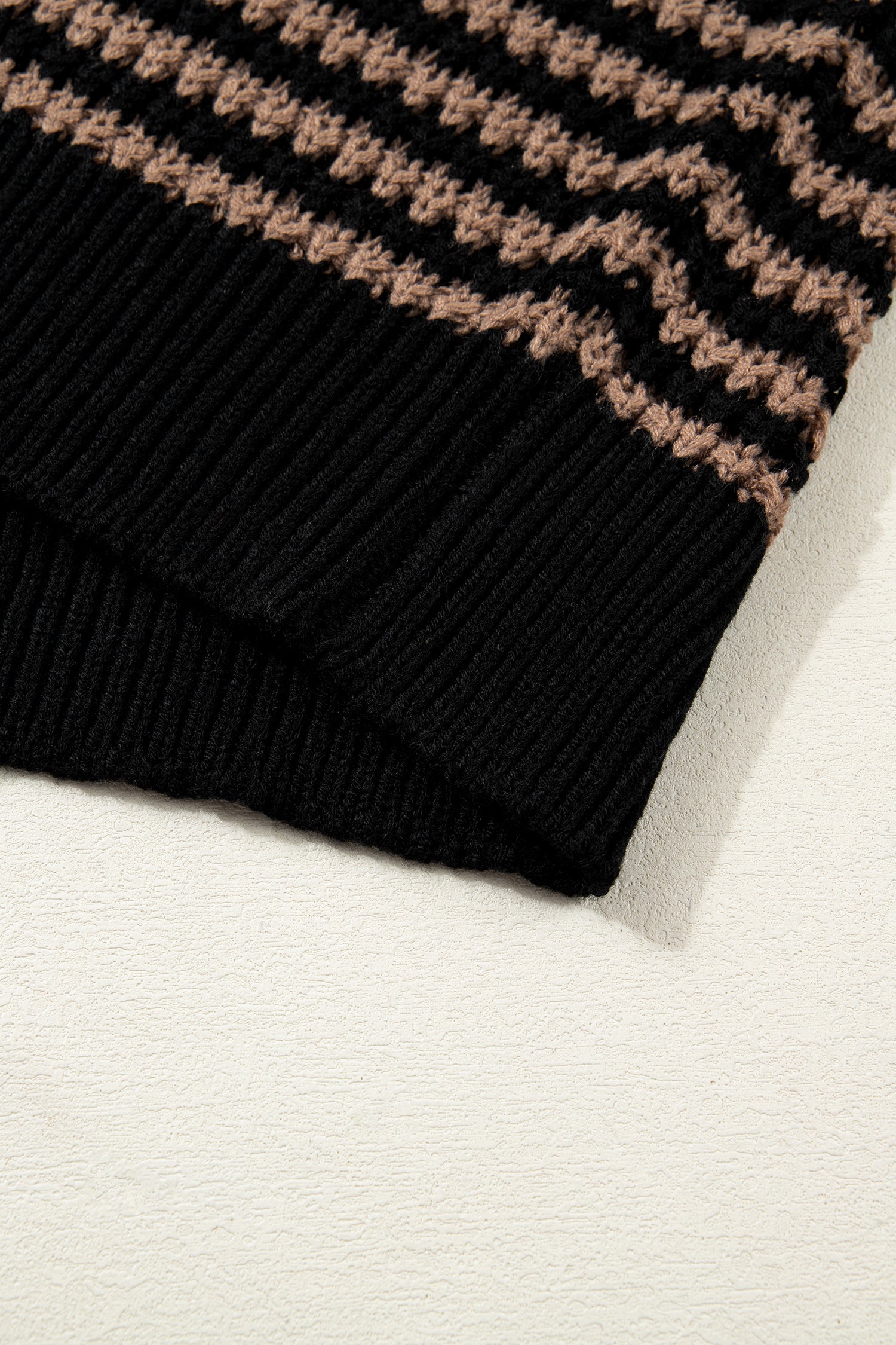 Striped Soft‑Knit Slouchy Jumper