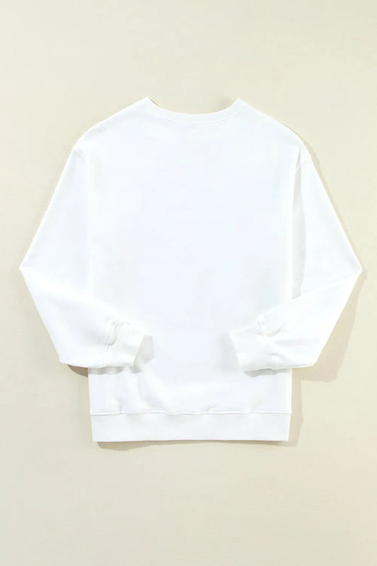 Relaxed American Flag Print Sweatshirt