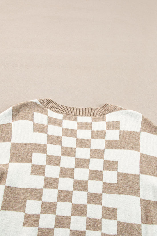 Smoky Plaid Soft Knit Jumper