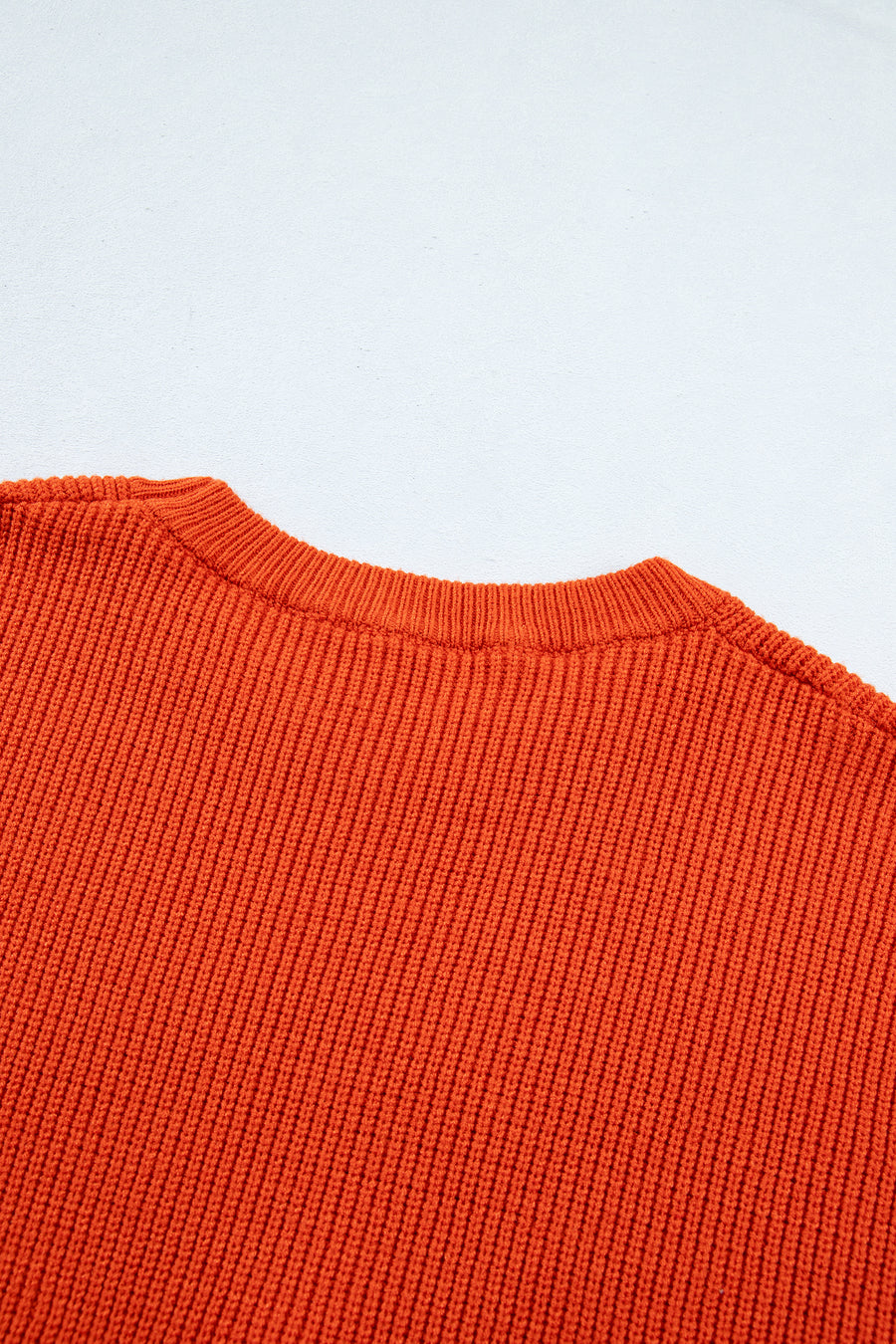 Halloween Drop Shoulder Round Neck Sweater