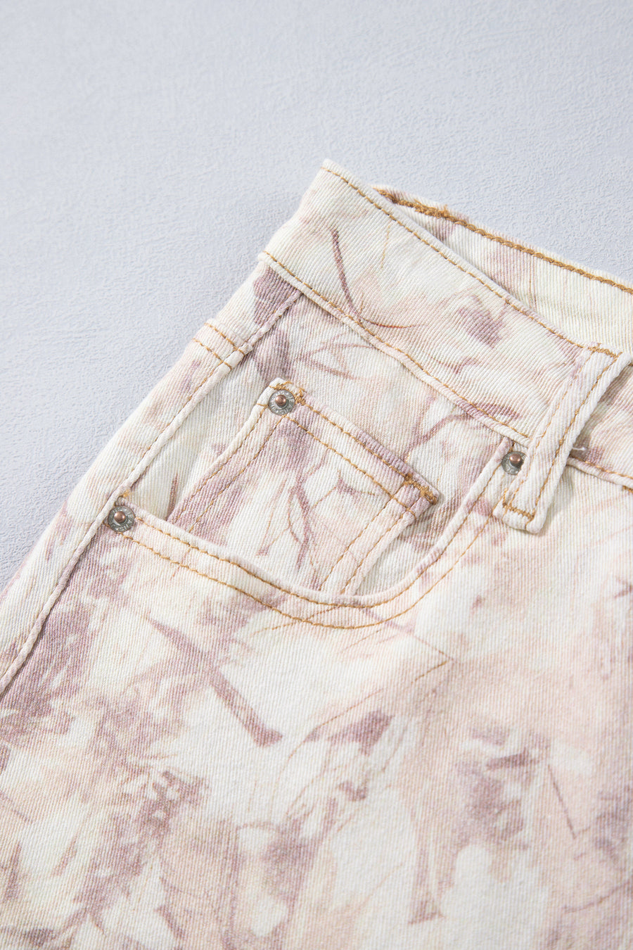 Camo Tummy Control High Waist Wide Leg Jeans Women UK