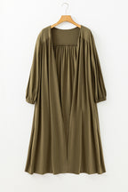 Green Lightweight Duster Cardigan