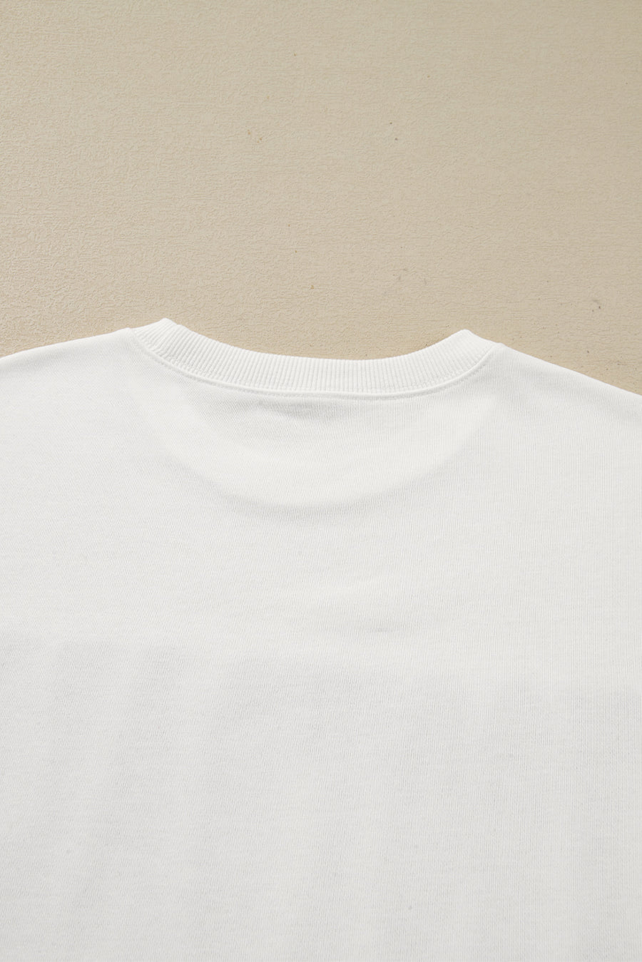 White FOOTBALL 3D Letter Graphic Crew Neck Sweatshirt